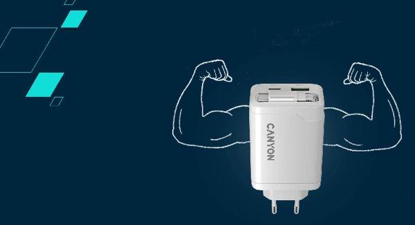 Canyon OnCharge 65RС Black punjač