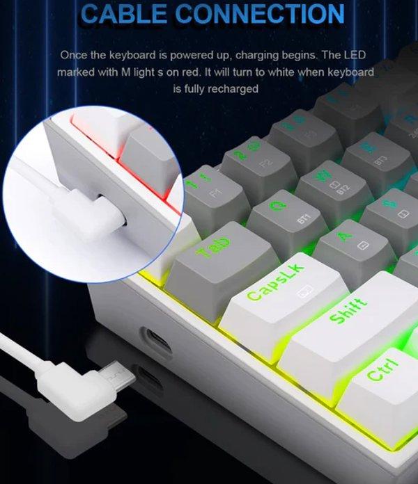 REDRAGON Fizz Pro White RGB (K616)