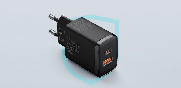 Baseus Quick Charger U+C 20W EU (Black)