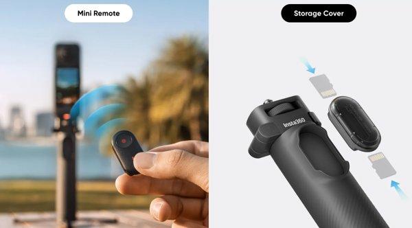 Insta360 Foldable 2-in-1 Selfie Stick Remote Kit