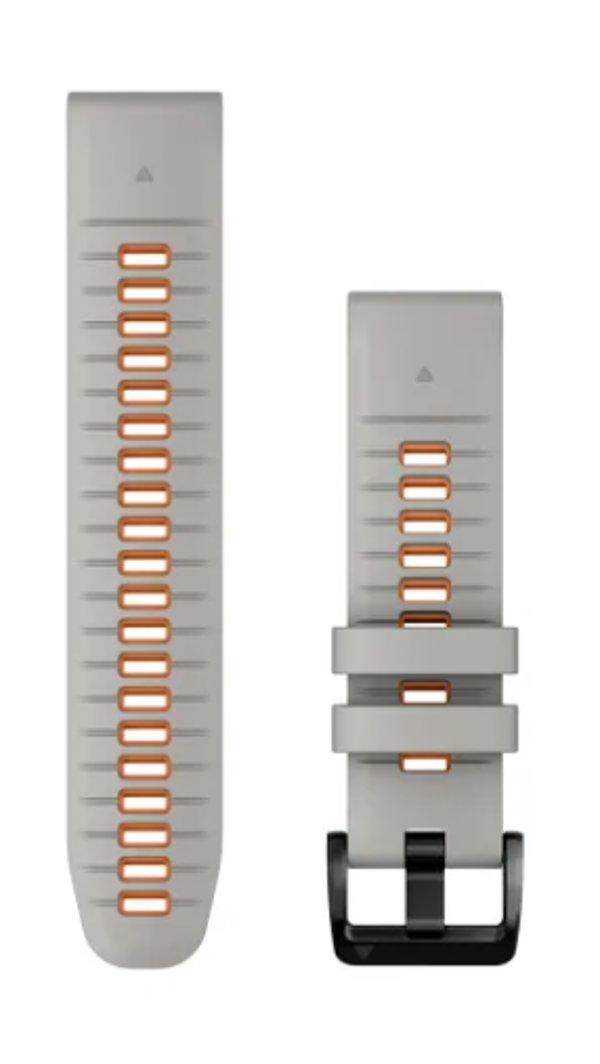 GARMIN QuickFit 22 Silikon maglovito siva/jarko narančasta