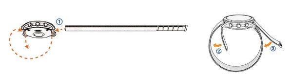 Garmin UltraFit 26mm Flame Red najlonski remen