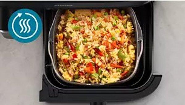 Philips NA555/00 Steam Airfryer Dual Basket 