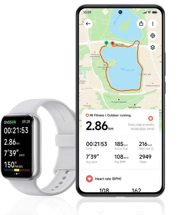 XIAOMI Smart Band 9 Pro Moonlight Silver smartwatch