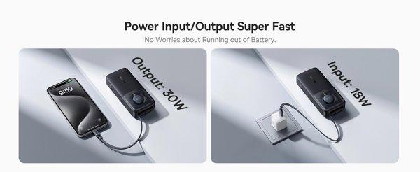 Baseus Free2Pull 10000mAh Grey Power Bank