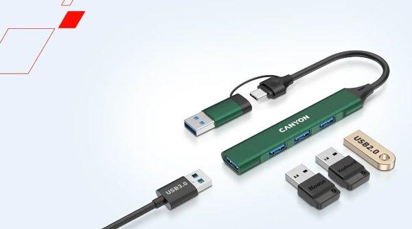 Canyon OnHub 02 Blue 4-port USB-C hub