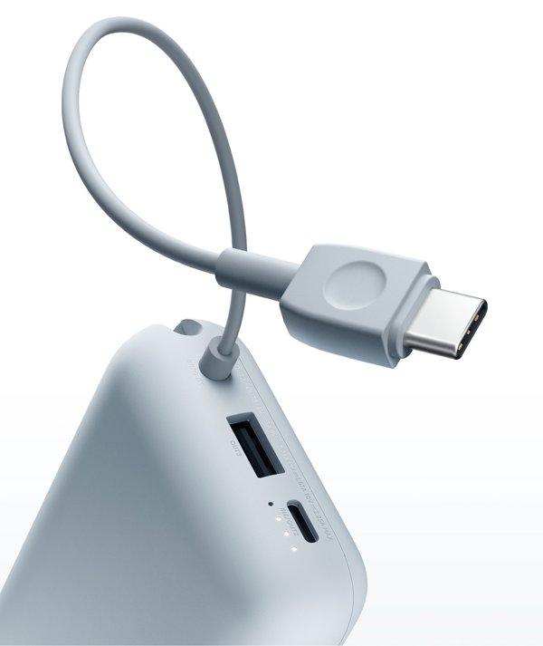 Xiaomi Power Bank 10000mAh (Integrated Cable) Ice Blue