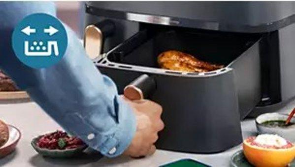 Philips NA555/00 Steam Airfryer Dual Basket 