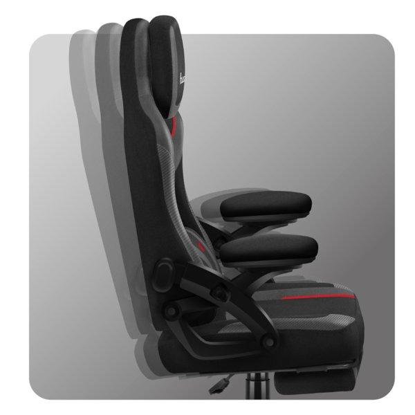 Huzaro Force 4.6 RGB Black Mesh gaming stolica