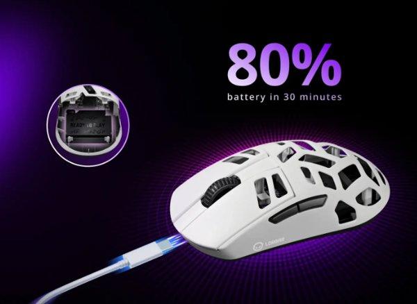 Lorgar Elite MSE90W White gaming miš