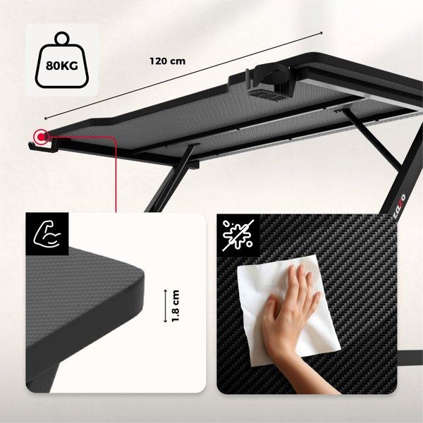 Huzaro Hero 2.5 Black gaming sto