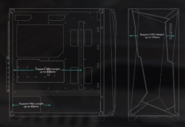 Gigabyte C301 GLASS (BLACK)