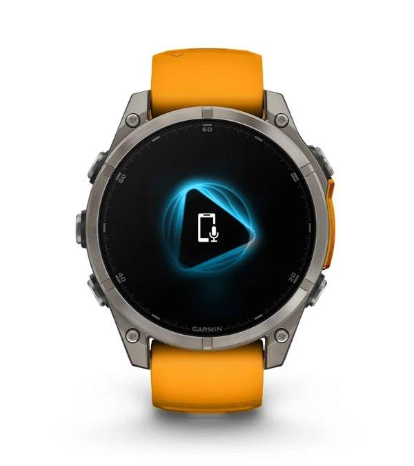 Garmin Fenix 8 47mm Sapphire Titanium Black smartwatch