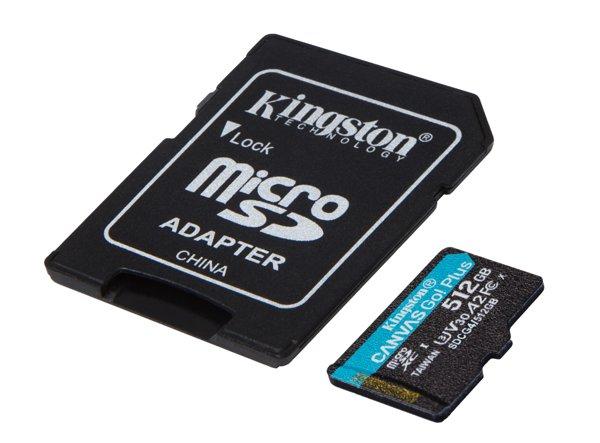Kingston Canvas Go Plus 512GB MicroSD