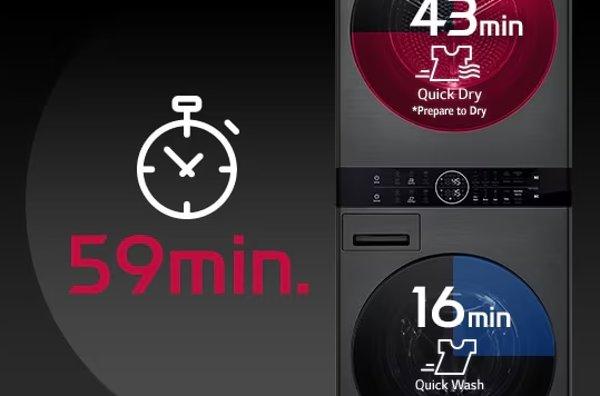 LG WashTower WT1210BBF mašina za pranje i sušenje