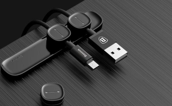 Baseus Peas Cable Clip (Black)