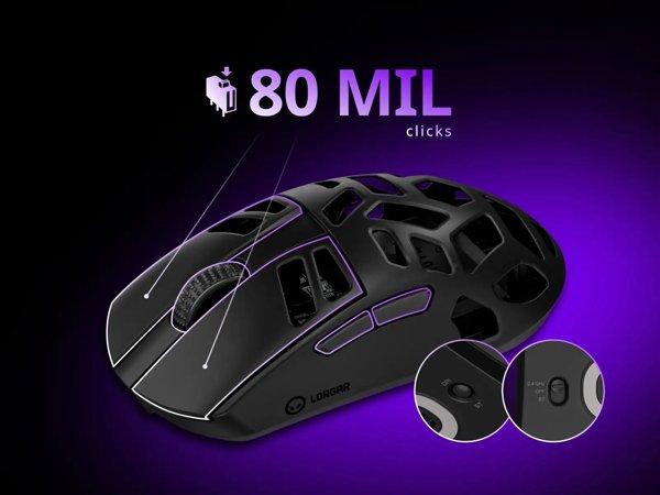 Lorgar Elite MSE90W Black gaming miš