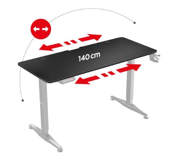 Huzaro Hero 8.5 Black gaming sto