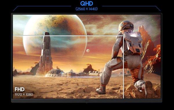 SAMSUNG 27-inch Odyssey G5 G53F QHD 200Hz gaming monitor