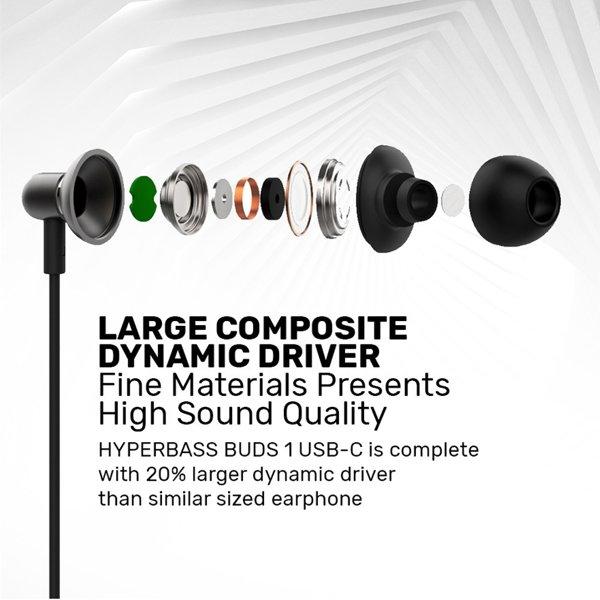 SONICGEAR HyperBass Buds 1 (Type-C) Black