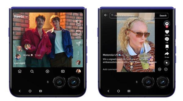 Motorola RAZR 70 ULTRA PANTONE Orient Blue smartphone