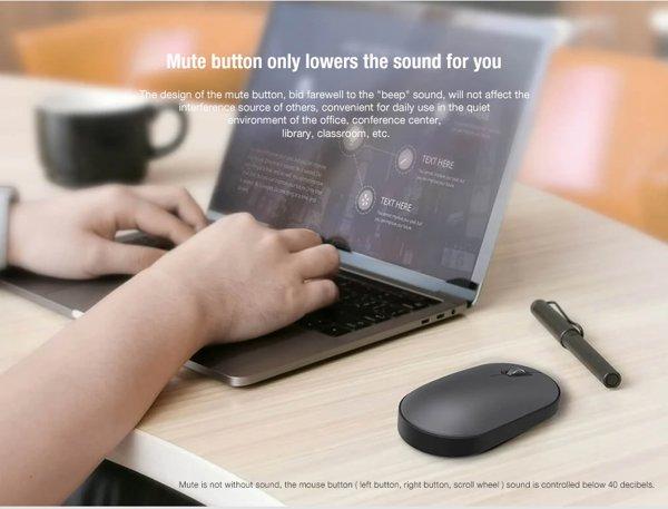 Xiaomi Mi DualMode Wireless Mouse Silent edition Black