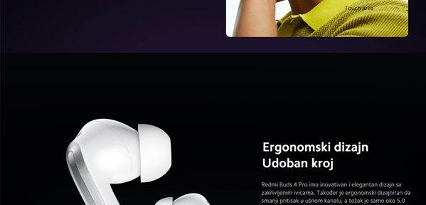 Xiaomi Redmi Buds 4 Pro (Moon White)