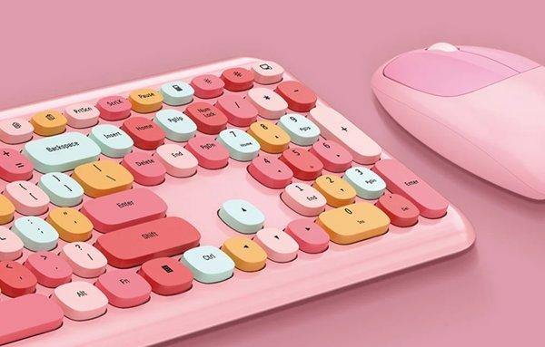 MOFII 666 2.4G Wireless Set Pink