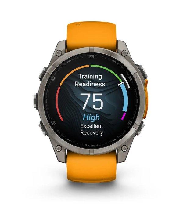 Garmin Fenix 8 47mm Sapphire Titanium Black smartwatch