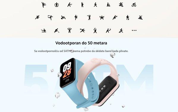 Xiaomi Smart Band 8 Active (Pink)