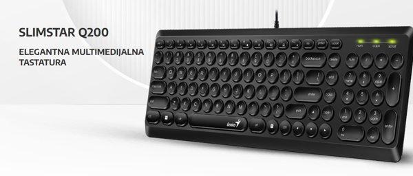 Genius  SlimStar Q200 YU (crna)
