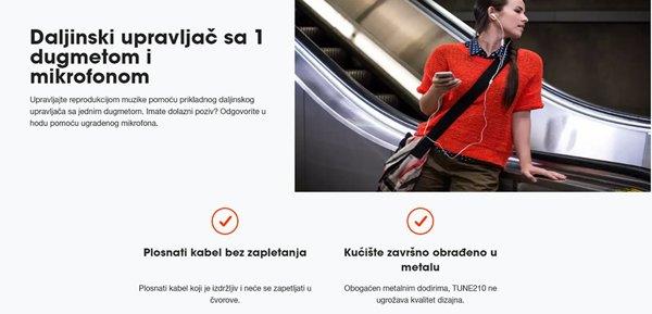 JBL  Tune T210 White