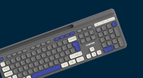 Canyon HKB-W03 Grey bežična tastatura