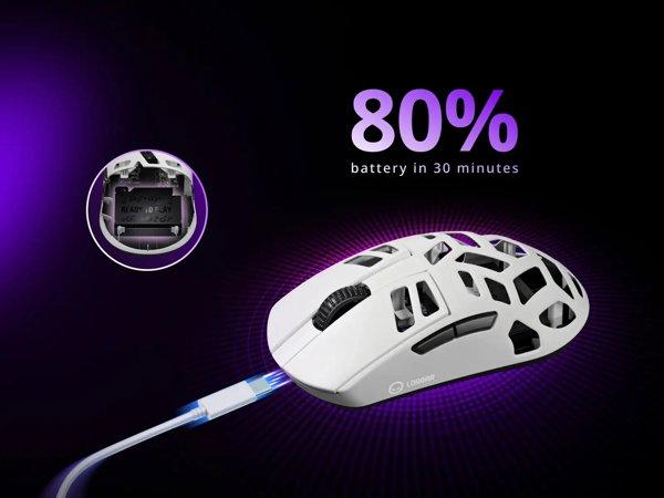 Lorgar Elite MSE90W Black gaming miš