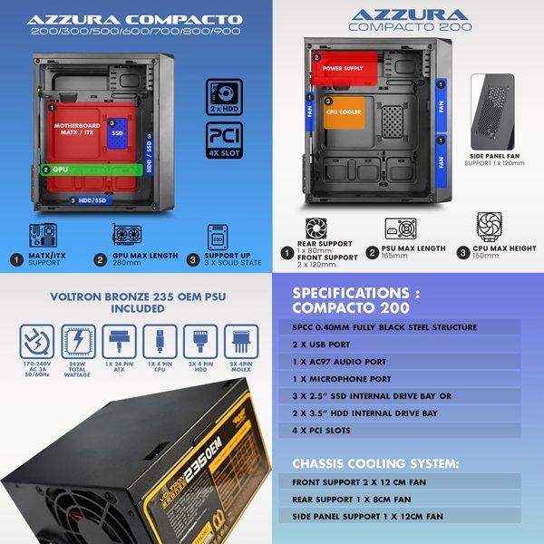 Alcatroz AZZURA COMPACTO 600