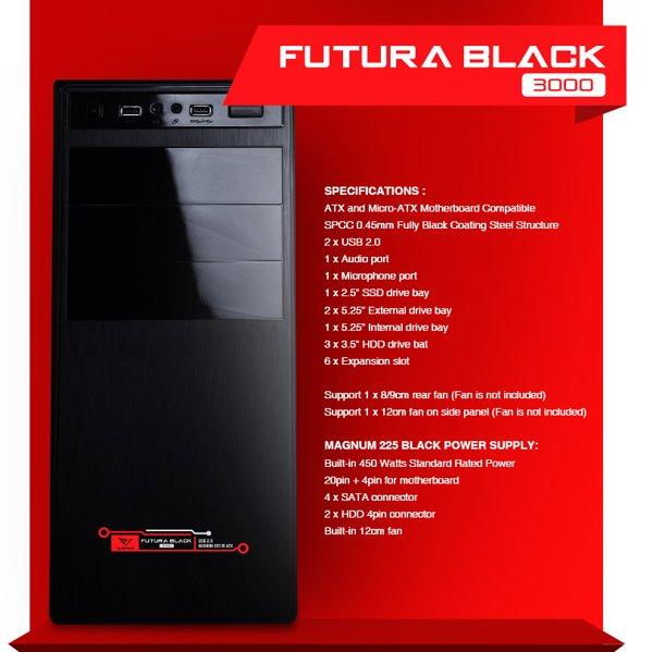 PowerLogic FUTURA BLACK N1000 Black