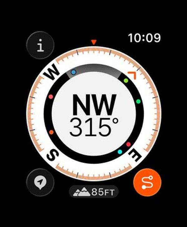 Apple Watch Ultra 3&nbsp;Cellular&nbsp;49mm Natural Titanium (Blue - Bright Blue Trail Loop) - M / L