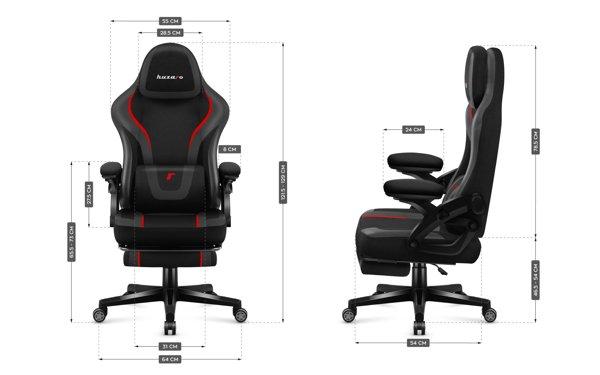 Huzaro Force 4.6 RGB Black Mesh gaming stolica