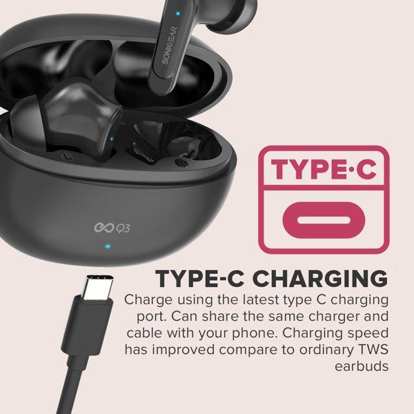 SONICGEAR EarPump TWS Q3 ANC WHITE