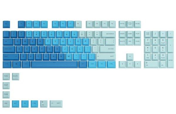 Glorious GPBT Keycaps (Caribbean Ocean/114 pcs)