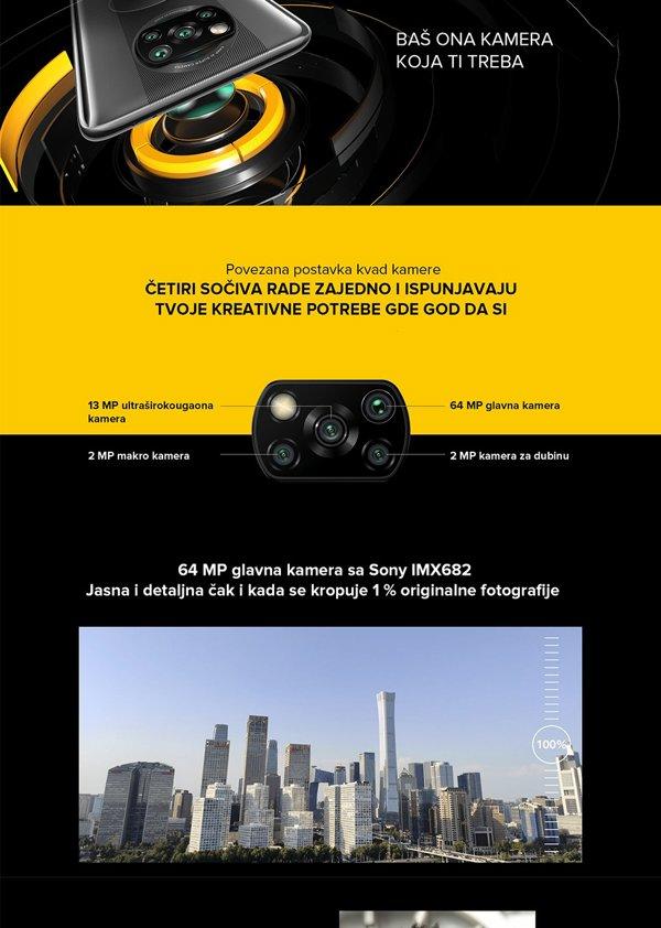 Xiaomi Pocophone X3 64GB COBALT BLUE