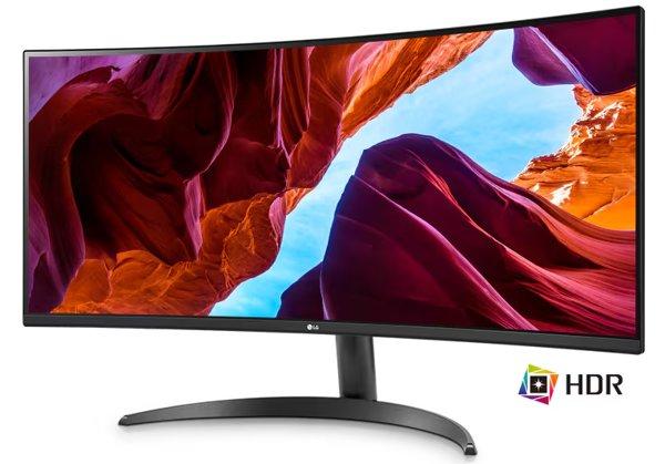 LG 34WR50QK-B Curved UltraWide QHD monitor