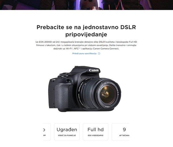 Canon  EOS 2000D + EF-s