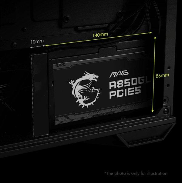 MSI MAG A850GL PCIE5 napajanje