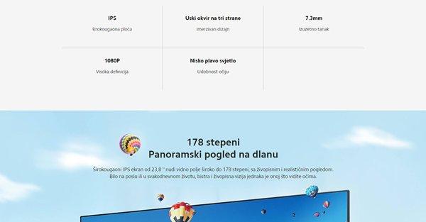Xiaomi Mi 23.8’’ Desktop Monitor 1C