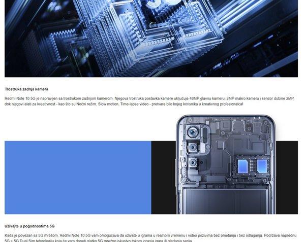 Xiaomi Redmi Note 10 5G 4GB 64GB Chrome Silver