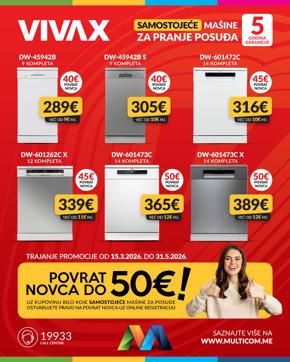 Vivax mašine za posuđe 28.4.
