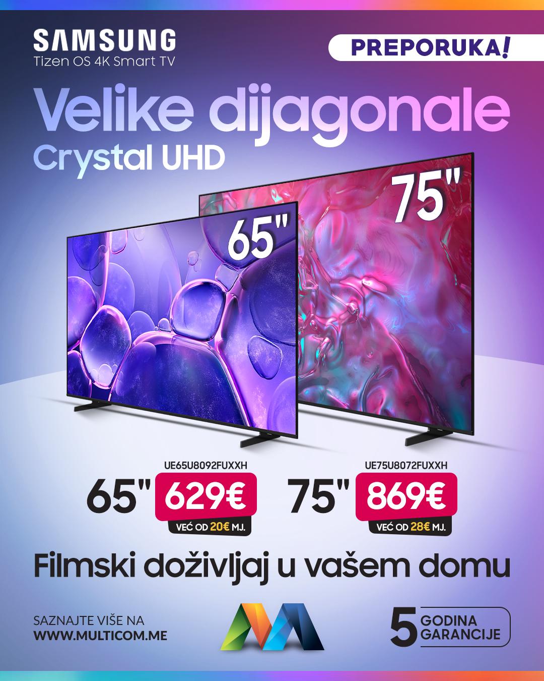 Samsung velike dijagonale jul