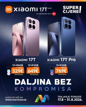 Xiaomi 7T  i 17T Pro promo avgust