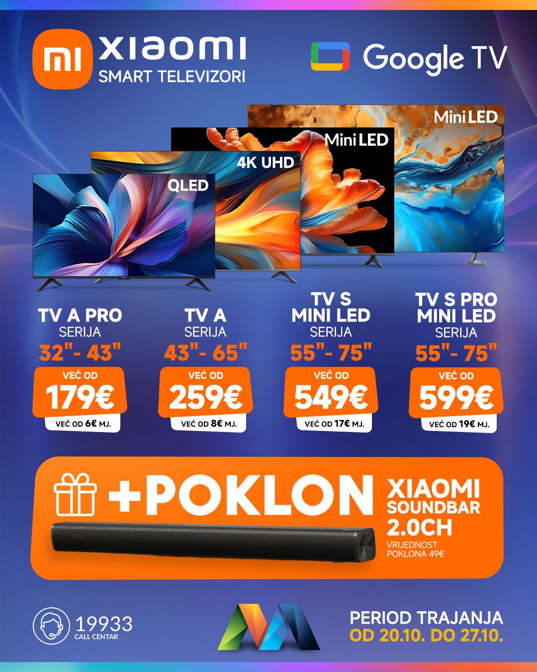 Xiaomi televizori promo oktobar